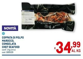 Metro Chef Seafood Coppata Di Polpo Marocco, Congelata offerta