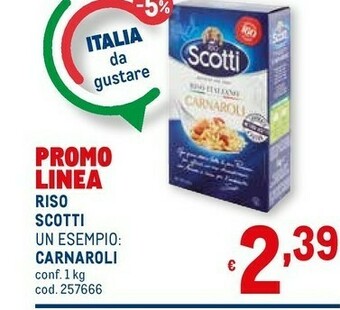 Metro Scotti Riso Carnaroli 1000 G(ml) offerta