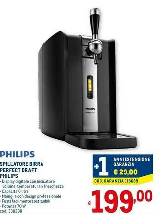 Metro Philips Spillatore Birra Perfect Draft offerta