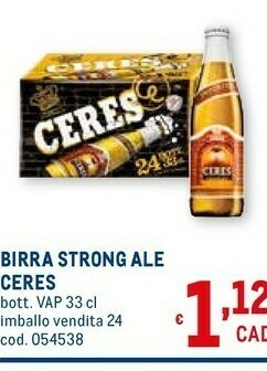 Metro Ceres Strong Ale 330 G(ml) offerta