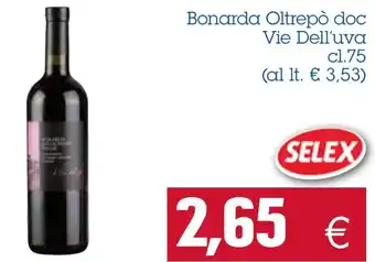 Bonarda Oltrepò doc Vie Dell'uva cl. 75