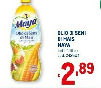 Metro Maya Olio Di Semi Di Mais Bio offerta