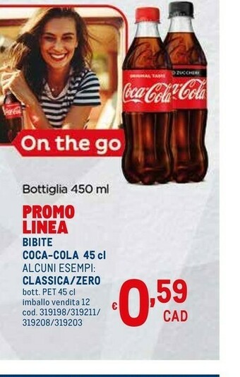 Metro Coca Cola Bibite offerta