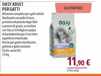 Il Gigante Oasy adult per gatti 1,5kg offerta