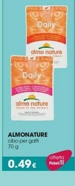 Almo Nature Daily Cibo Per Gatti 70 G