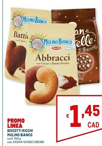 Metro Mulino Bianco Biscotti Ricchi offerta