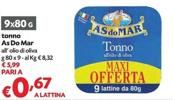 Pam Asdomar Tonno offerta