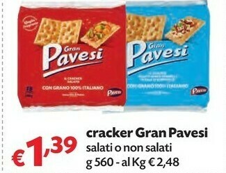 Pam Pavesi Crackers offerta