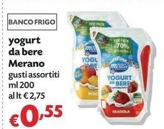 Pam Merano Yogurt da bere offerta