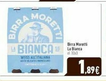 C+C Italmarket Moretti Birra La Bianca Malti Chiari 330 G(ml) offerta