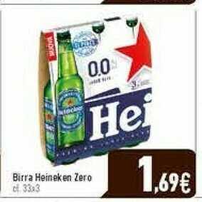 C+C Italmarket Heineken Birra Analcolico 330 G(ml) offerta