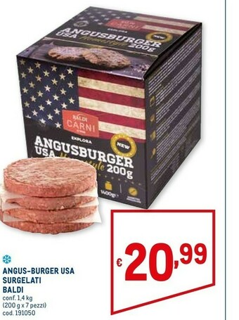 Baldi Angus-burger Usa Surgelati