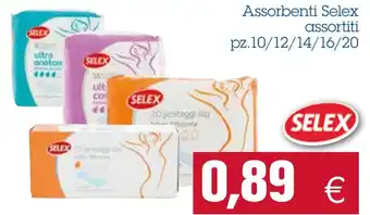 Selex Assorbenti assortiti pz.10/12/14/16/20
