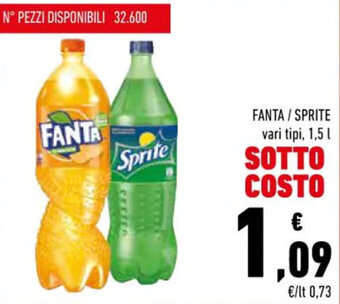 Conad Fanta / Sprite 1,5 l offerta