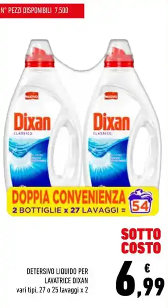 Dixan Detersivo Liquido per Lavatrice 27 o 25 lavaggi x 2