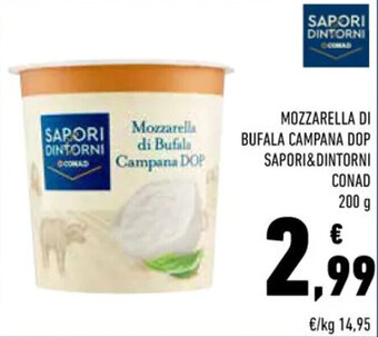 Conad Conad Sapori & Dintorni Mozzarella di Bufala Campana DOP 200 g offerta