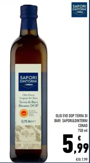 Conad Conad Sapori & Dintorni Olio Evo DOP Terra di Bari 750 ml offerta