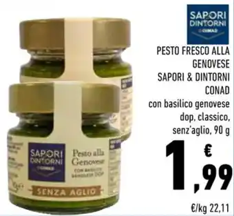 Conad Conad Sapori & Dintorni Pesto Fresco Alla Genovese 90 g offerta