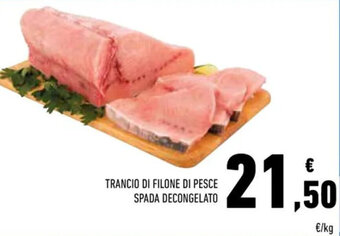 Conad Trancio di Filone di pesce spada decongelato offerta