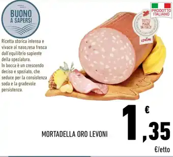 Conad Levoni Mortadella Oro offerta