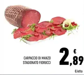 Conad Fiorucci Carpaccio di Manzo Stagionato offerta