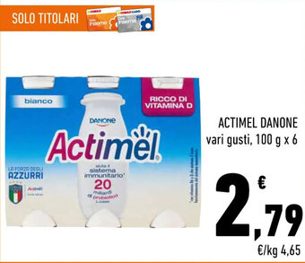 Conad Danone Actimel 100 g x 6 offerta