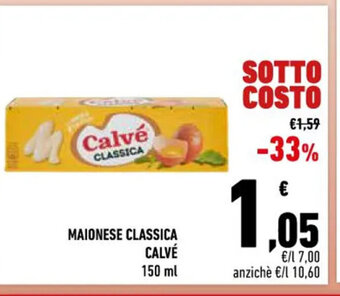 Conad Calvé Maionese Classica 150 ml offerta