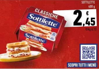 Conad Sottilette Classiche 400 g offerta
