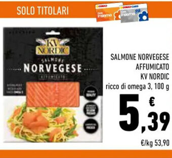 Conad KV Nordic Salmone Norvegese Affumicato 100 g offerta