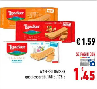 Conad Loacker Wafers 150 g, 175 g offerta