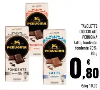 Conad Perugina Tavolette Cioccolato 80 g offerta
