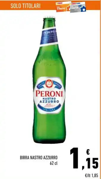 Conad Peroni Nastro Azzurro Birra 62 cl offerta