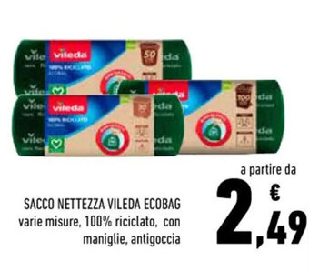 Conad Vileda Ecobag Sacco Nettezza offerta