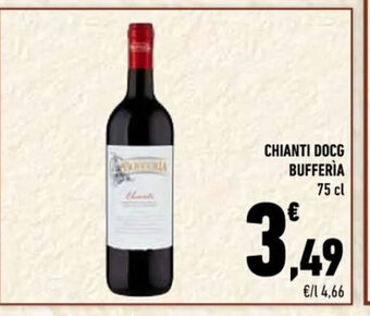 Conad Chianti DOCG Bufferìa 75 cl offerta