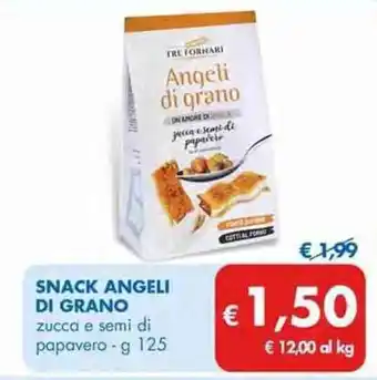MD Discount Tre Fornari Snack Angeli di Grano 125 g offerta