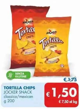 MD Discount Jocker Snack Tortilla Chips 200 g offerta