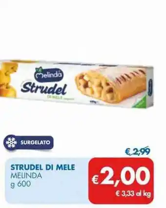MD Discount Melinda Strudel di Mele 600 g offerta
