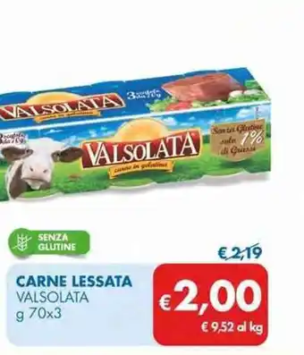 MD Discount Valsolata Carne Lessata 70 g x3 offerta