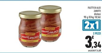 Conad Zarotti Filetti Di Alici All'Olio Di Oliva Distesi offerta