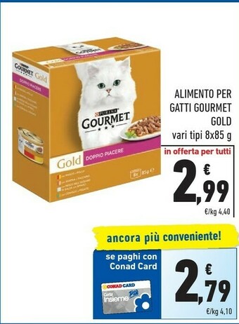 Conad Purina GOURMET GOLD 85 G offerta