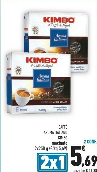 Kimbo Kimbo - Aroma Italiano Caffè Tostatura Medio Chiara 500 g(ml)