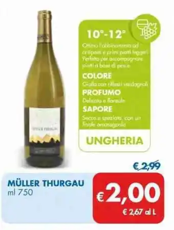 MD Discount Müller Thurgau 750 ml offerta