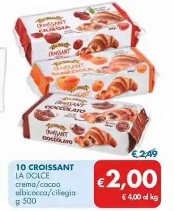 MD Discount La Dolce 10 Croissant 500 g offerta