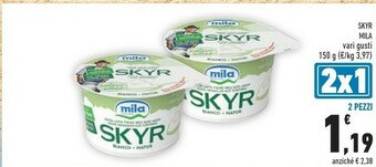 Conad Mila Skyr Bianco Natur 150 G(ml) offerta
