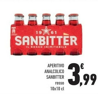 Conad Sanbitter Aperitivo Analcolico Rosso offerta