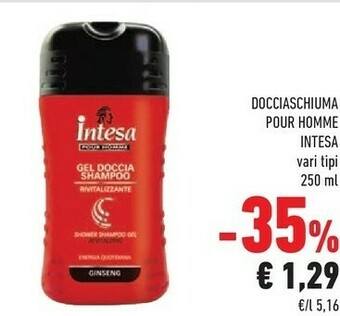 Conad Intesa Gel Doccia Shampoo 250 Ml offerta
