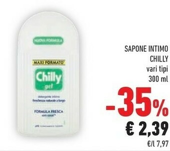 Conad Chilly Gel Sapone Intimo 300 Ml offerta