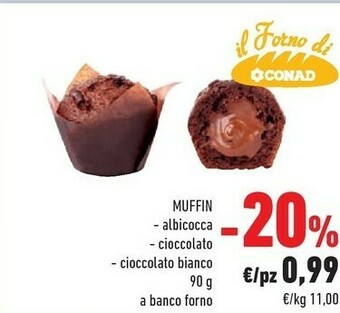 Conad Conad Muffin - Albicocca offerta