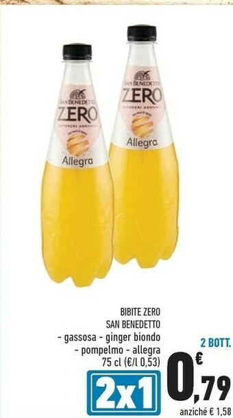 Conad San Benedetto Gassosa Zero 750 G(ml) offerta