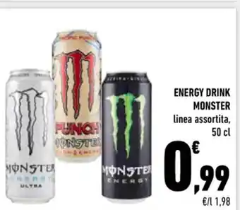 Conad Monster Energy Drink linea assortita, 50 cl offerta